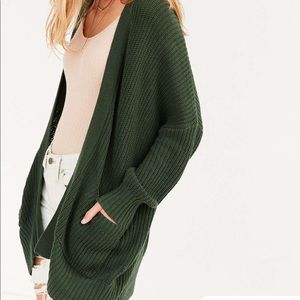 Urban Outfitters army green cardigan